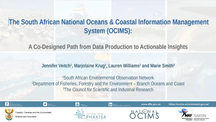 The South African National Oceans and Coastal Information Management System's Co-Designed Path from Data Production to Actionable Insights