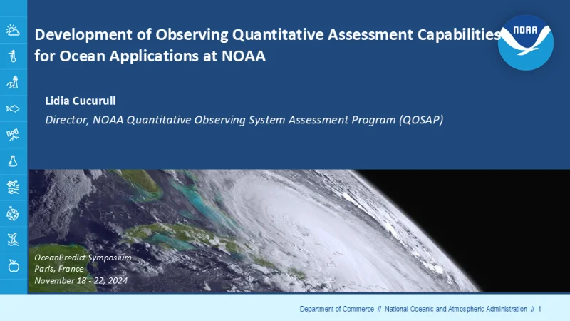Development of Observing Quantitative Assessment Capabilities for Ocean Applications at NOAA