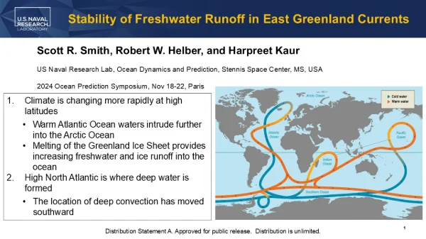 Stability of Freshwater Runoff in East Greenland Currents