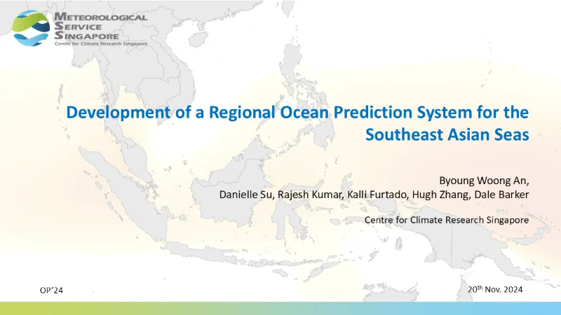 Development of a regional ocean prediction model for the Southeast Asian Seas