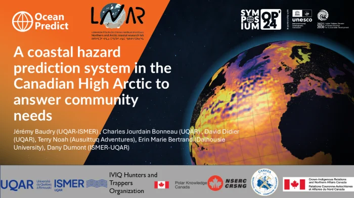 A coastal hazards prediction system in the Canadian High Arctic to answer community needs