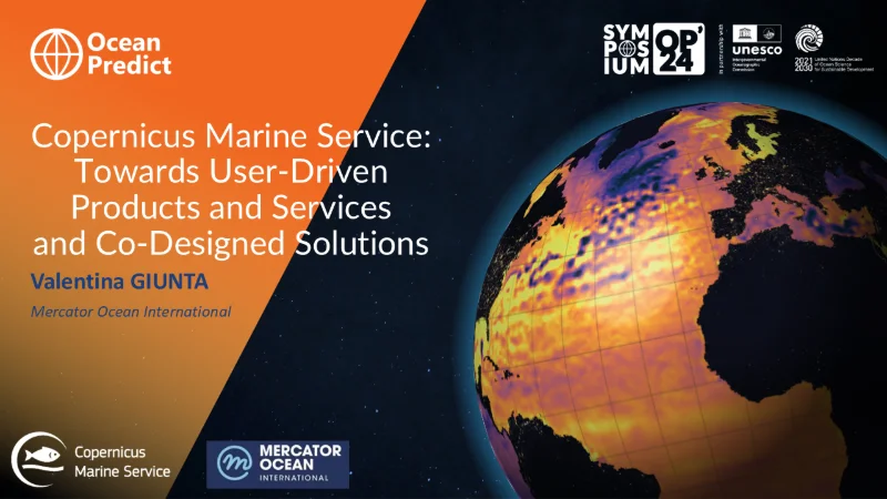 Copernicus Marine Service: towards user-driven products and services and co-designed solutions