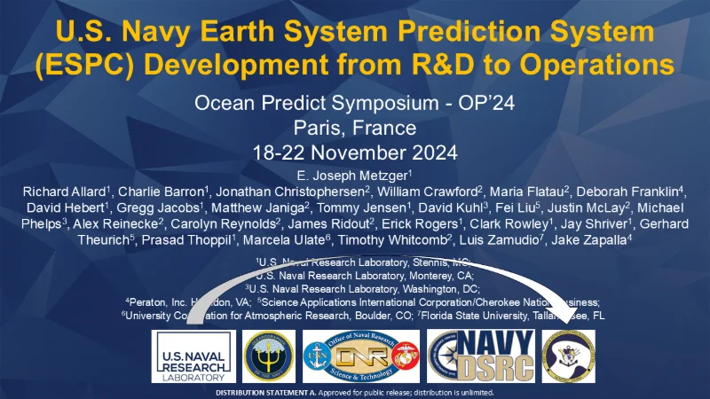 U.S. Navy earth system prediction system (ESPC) development from R&D to operations