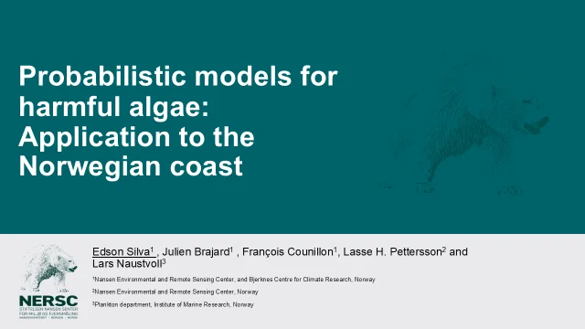 Probabilistic models for harmful algae: application to the Norwegian coast