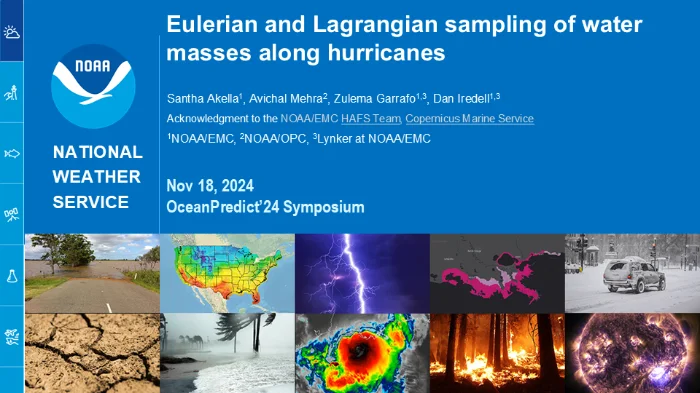 Eulerian and Lagrangian sampling of water masses along hurricanes