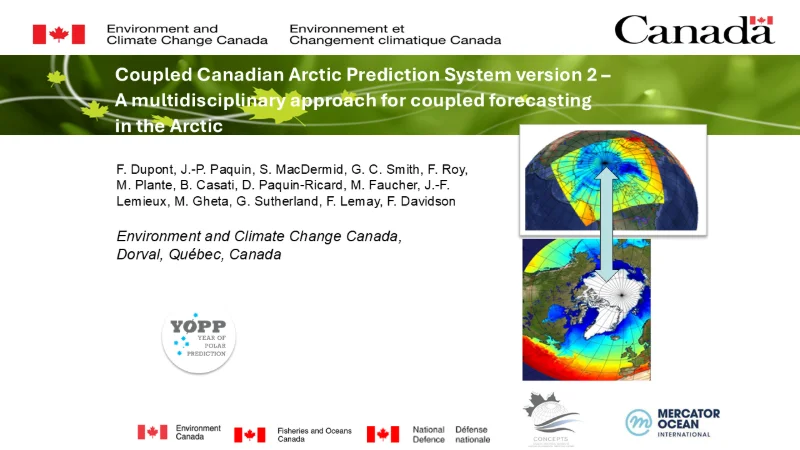 Coupled Canadian Arctic Prediction System version 2 – A multidisciplinary approach for coupled forecasting in the Arctic