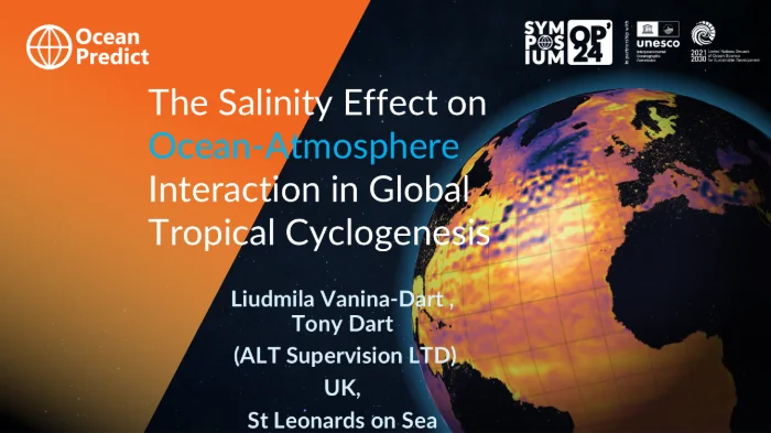 The Salinity Effect on Ocean-Atmosphere Interaction in Global Tropical Cyclogenesis