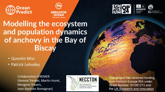 Modelling the ecosystem and population dynamics of anchovy in the Bay of Biscay