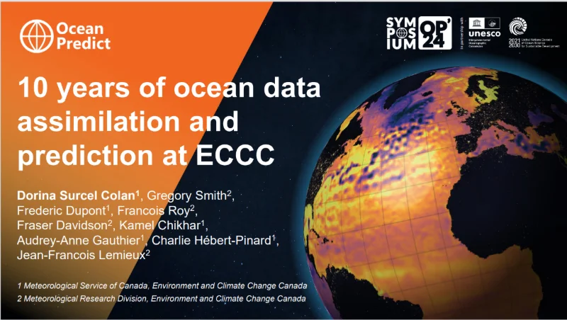 10 years of ocean data assimilation and prediction at ECCC