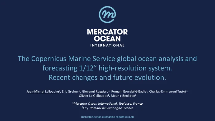 The Copernicus Marine Service global ocean analysis and forecasting 1/12° high-resolution system. Recent changes and future evolution