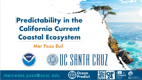 Predictability in the California Current Coastal Ecosystem