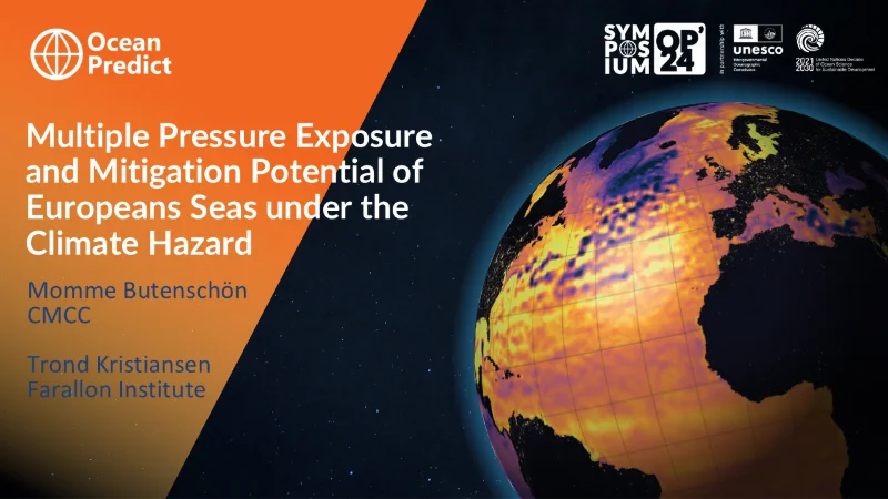 Multiple Pressure Exposure and Mitigation Potential of Europeans Seas under the Climate Hazard